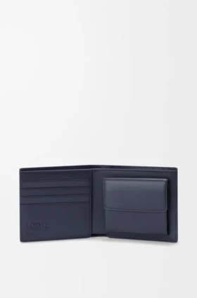 Cartera plegable «Puzzle» en piel de becerro clásica