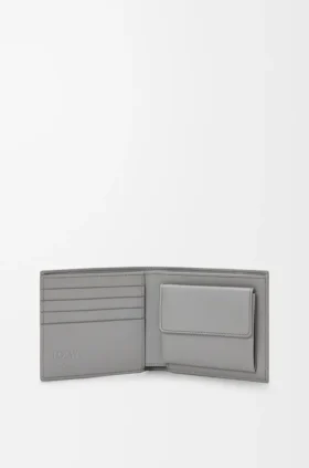Cartera plegable «Puzzle» en piel de becerro clásica