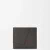Cartera plegable «Puzzle» en piel de becerro granulada y flexible