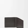 Cartera plegable «Puzzle» en piel de becerro granulada y flexible