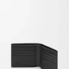Cartera plegable «Puzzle» en piel de becerro granulada y flexible