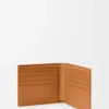 Cartera plegable «Puzzle» en piel de becerro granulada y flexible