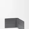 Cartera plegable «Puzzle» en piel de becerro granulada y flexible