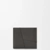 Cartera plegable «Puzzle» en piel de becerro granulada y flexible