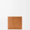 Cartera plegable «Puzzle» en piel de becerro granulada y flexible