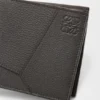 Cartera plegable «Puzzle» en piel de becerro granulada y flexible