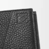 Cartera plegable «Puzzle» en piel de becerro granulada y flexible