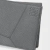 Cartera plegable «Puzzle» en piel de becerro granulada y flexible