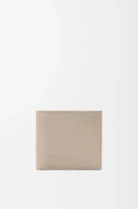 Cartera Puzzle de doble pliegue en piel de becerro clásica