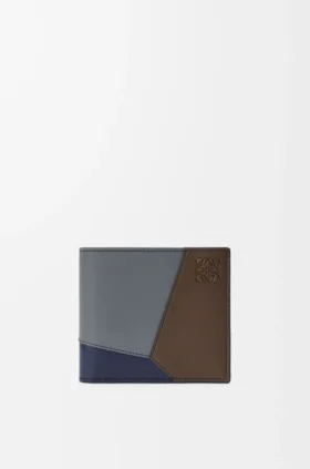 Cartera Puzzle de doble pliegue en piel de becerro clásica