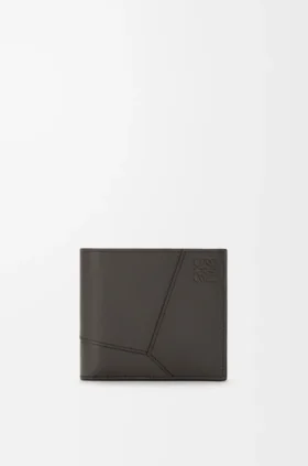 Cartera Puzzle de doble pliegue en piel de becerro clásica