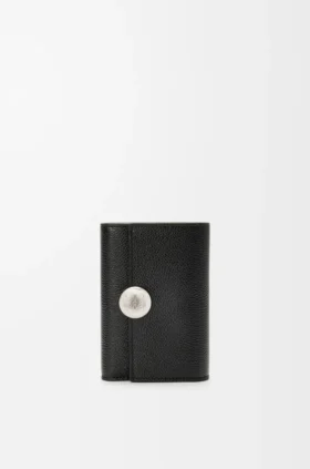 Cartera vertical pequeña «Pebble» de piel de becerro con grano «Pebble»