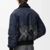 Chaqueta bomber de mezcla de nailon y lana