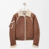 Chaqueta bomber de piel de oveja