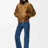 Chaqueta bomber de tejido técnico