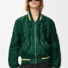 Chaqueta bomber de tejido técnico
