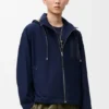 Chaqueta con capucha de algodón