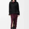 Chaqueta con capucha de algodón y seda