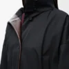 Chaqueta con capucha de algodón y seda