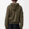 Chaqueta con capucha de mezcla de algodón