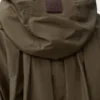 Chaqueta con capucha de mezcla de algodón