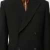 Chaqueta de doble botonadura de lana