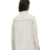 Chaqueta de estilo laboral de algodón y lino