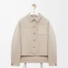 Chaqueta de estilo laboral de lana y cachemira