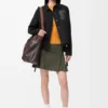 Chaqueta de estilo laboral de lana y cachemira
