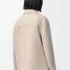 Chaqueta de estilo laboral de lana y cachemira