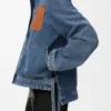Chaqueta de estilo laboral en denim