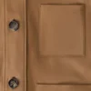 Chaqueta de estilo laboral en piel de cabra de ante