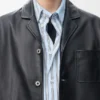 Chaqueta de estilo laboral en piel de cordero napa
