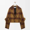 Chaqueta de mezcla de mohair y lana