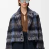 Chaqueta de mezcla de mohair y lana