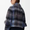 Chaqueta de mezcla de mohair y lana