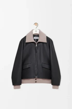 Chaqueta de piel de búfalo napa