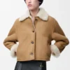 Chaqueta de piel de cordero