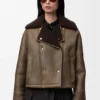 Chaqueta de piel de cordero