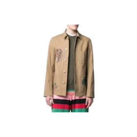 Chaqueta estampada loewe para hombre, marrón H2198210Ib-2140