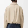 Chaqueta motera de piel de cordero napa