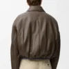 Chaqueta motera de piel de cordero napa