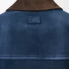Chaqueta tipo «trucker» de piel de cabra de ante