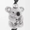 Colgante de koala de fieltro y piel de becerro