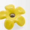 Colgante de sombrero con forma de flor en plata de ley