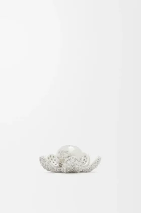 Colgante «Sombrero de flores» en plata de ley y cristales
