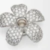 Colgante «Sombrero de flores» en plata de ley y cristales
