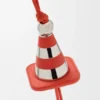 Colgante «Work Cone» de latón y piel de becerro