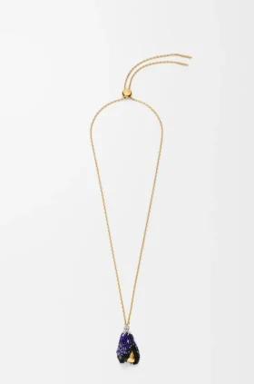 Collar de conchas en plata de ley y cuentas
