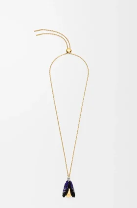 Collar de conchas en plata de ley y cuentas